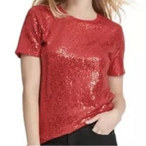 Dkny red sequin top